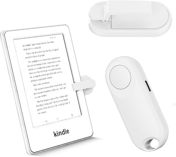 RF Remote Control Page Turner for Kindle Paperwhite Accessories Ipad Reading Kobo Surface Comics/Novels (White)